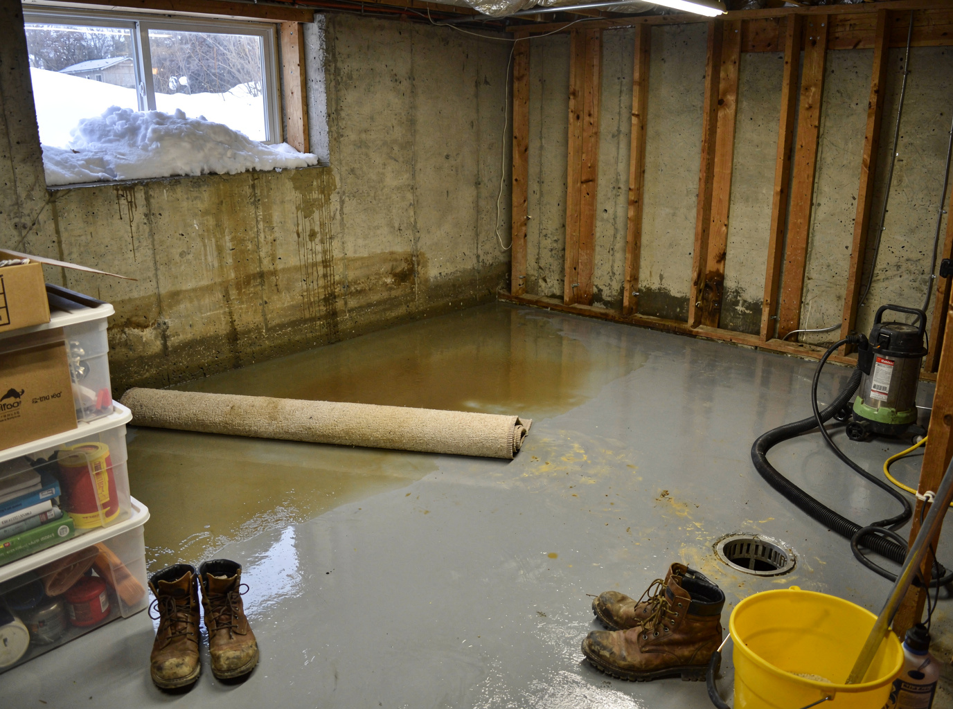 Basement Flooding After Snowmelt