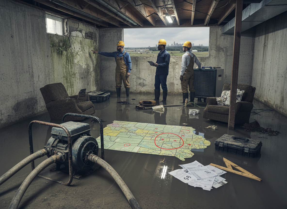Cost Factors For Basement Water Removal Across Iowa